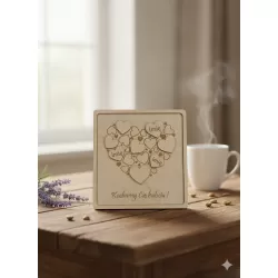 RAMKA serduszka 20x20 cm - personalizacja